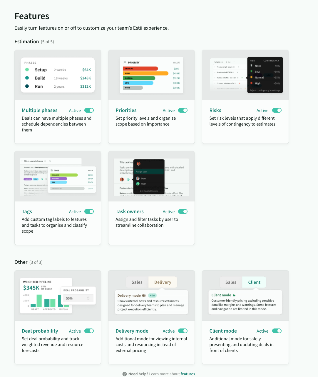 Feature management